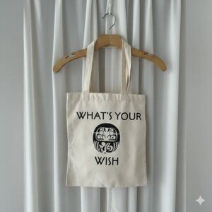 🌟 Brand New Daruma Doll Tote Bag - DIY Eye Coloring! 🌟